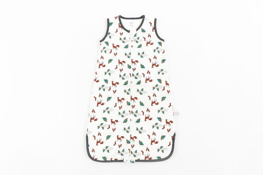 Nest 1.0 TOG Organic Cotton Swaddle Sleep Bag - Fox Tots 0-6M