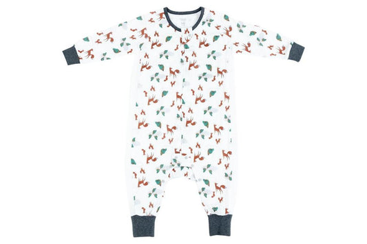 Nest 0.6 TOG Bamboo Long Sleeve Sleep Suit - Fox Tots