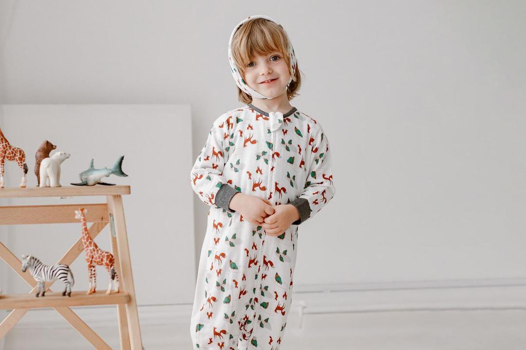 Nest 0.6 TOG Bamboo Long Sleeve Sleep Suit - Fox Tots