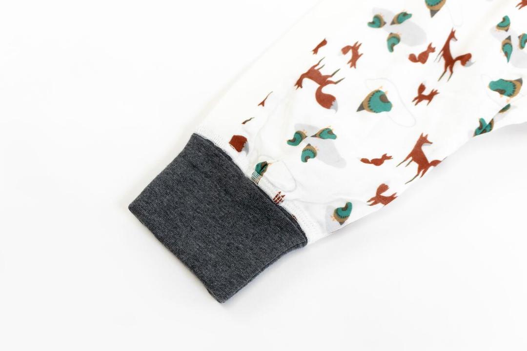 Nest 0.6 TOG Bamboo Long Sleeve Sleep Suit - Fox Tots