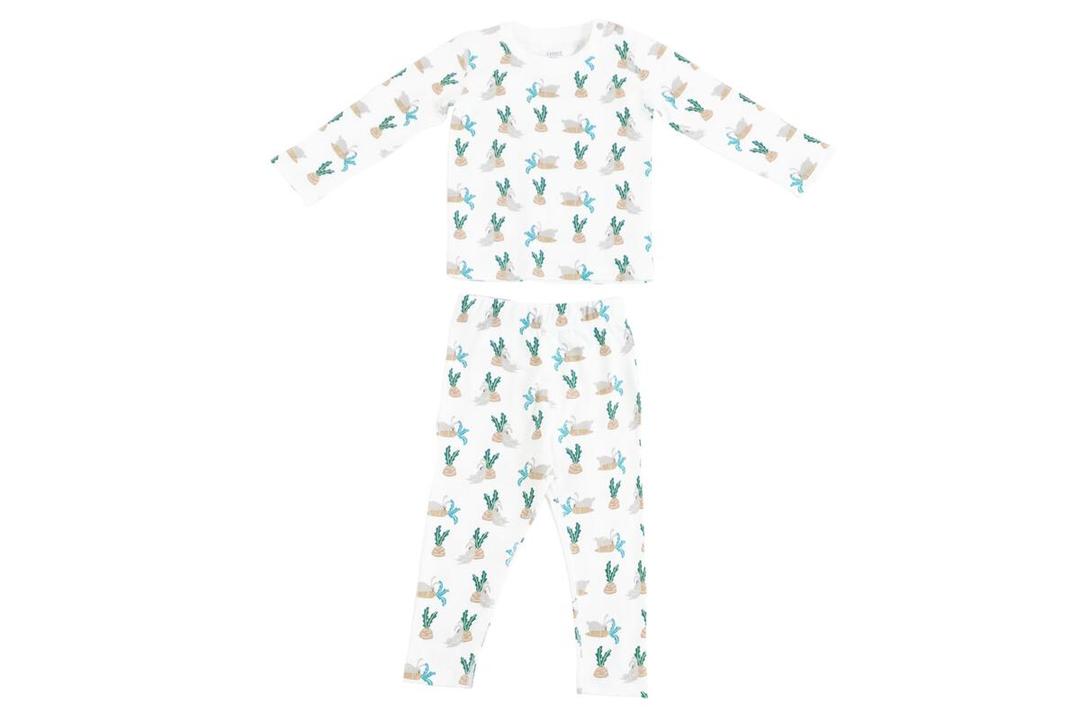 Nest Organic Cotton Two-Piece PJ Set - Lazy Rabbits