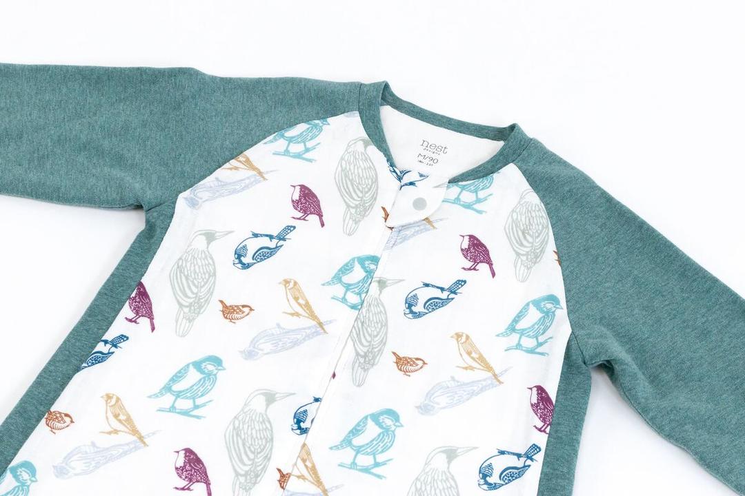 Nest 2.5 TOG Raglan Bamboo Long Sleeve Sleep Suit - Birder's Paradise