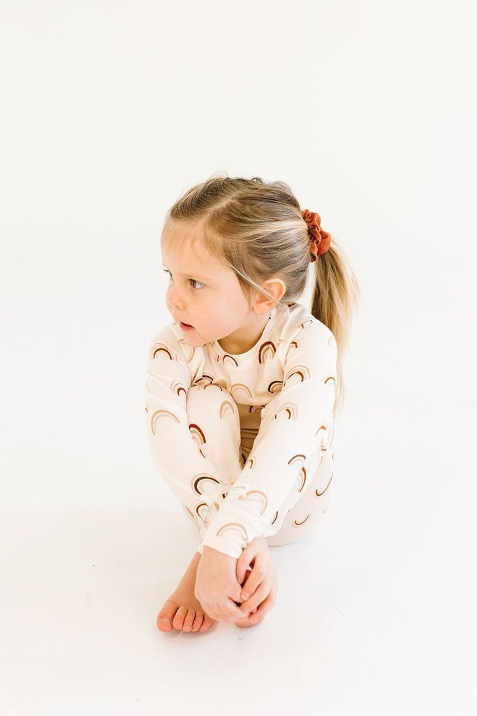 2-Pc Pajama Set In TENCEL™ - Crayon Rainbow