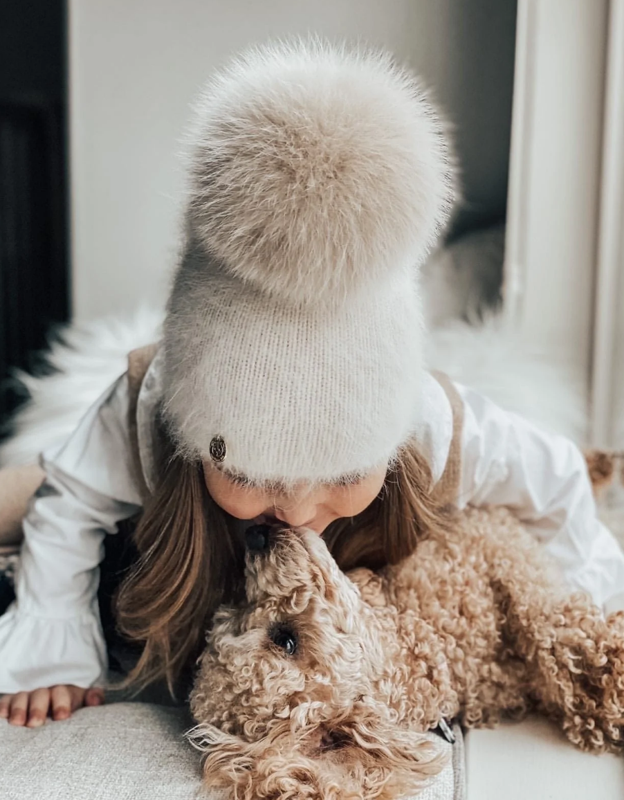 Vanya Cashmere Beanie Hat