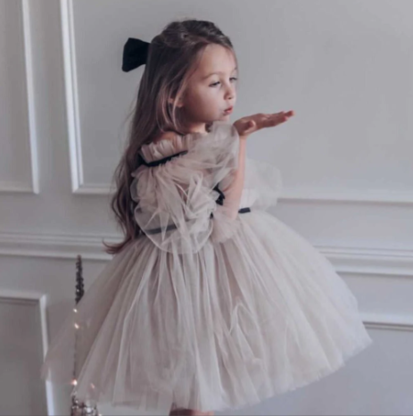 Coco Caramel Tulle Dress