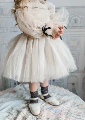 Coco Caramel Tulle Dress