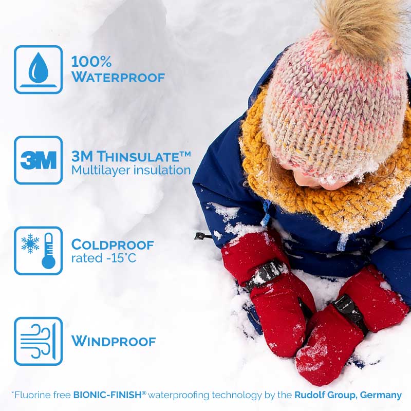 Toasty-Dry Waterproof Snow Mitten - Terrazzo