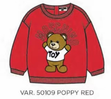 MOSCHINO SWEATSHIRT MUF04E LCA40 - POPPY RED