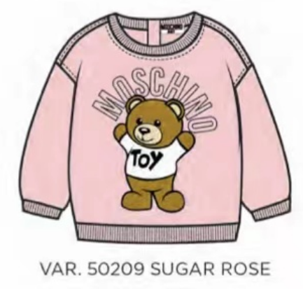 MOSCHINO SWEATSHIRT MUF04E LCA40 - SUGAR ROSE