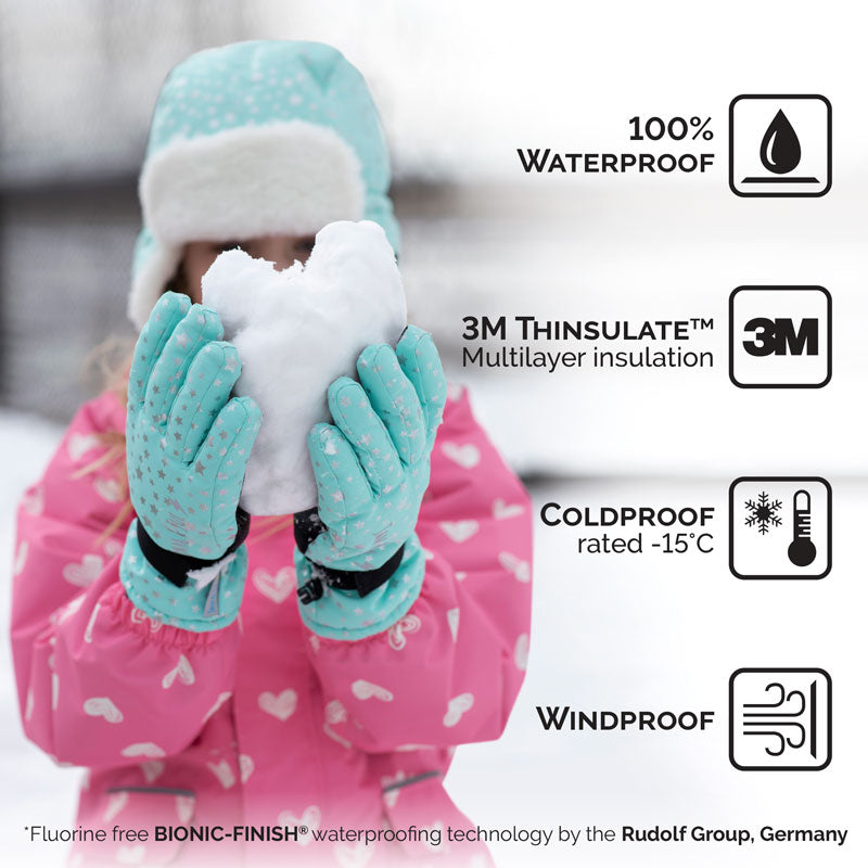 Toasty-Dry Waterproof Snow Gloves | Black