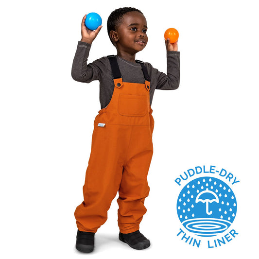 Puddle-Dry Rain Bib Pants | Terracotta
