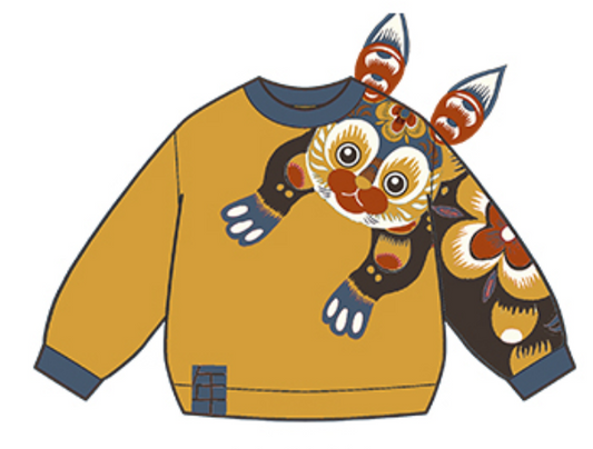 N4224091A07 好运兔佑趣味毛衣