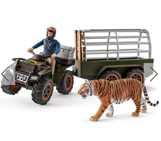 QUAD BIKE WITH TRAILER AND RANGER