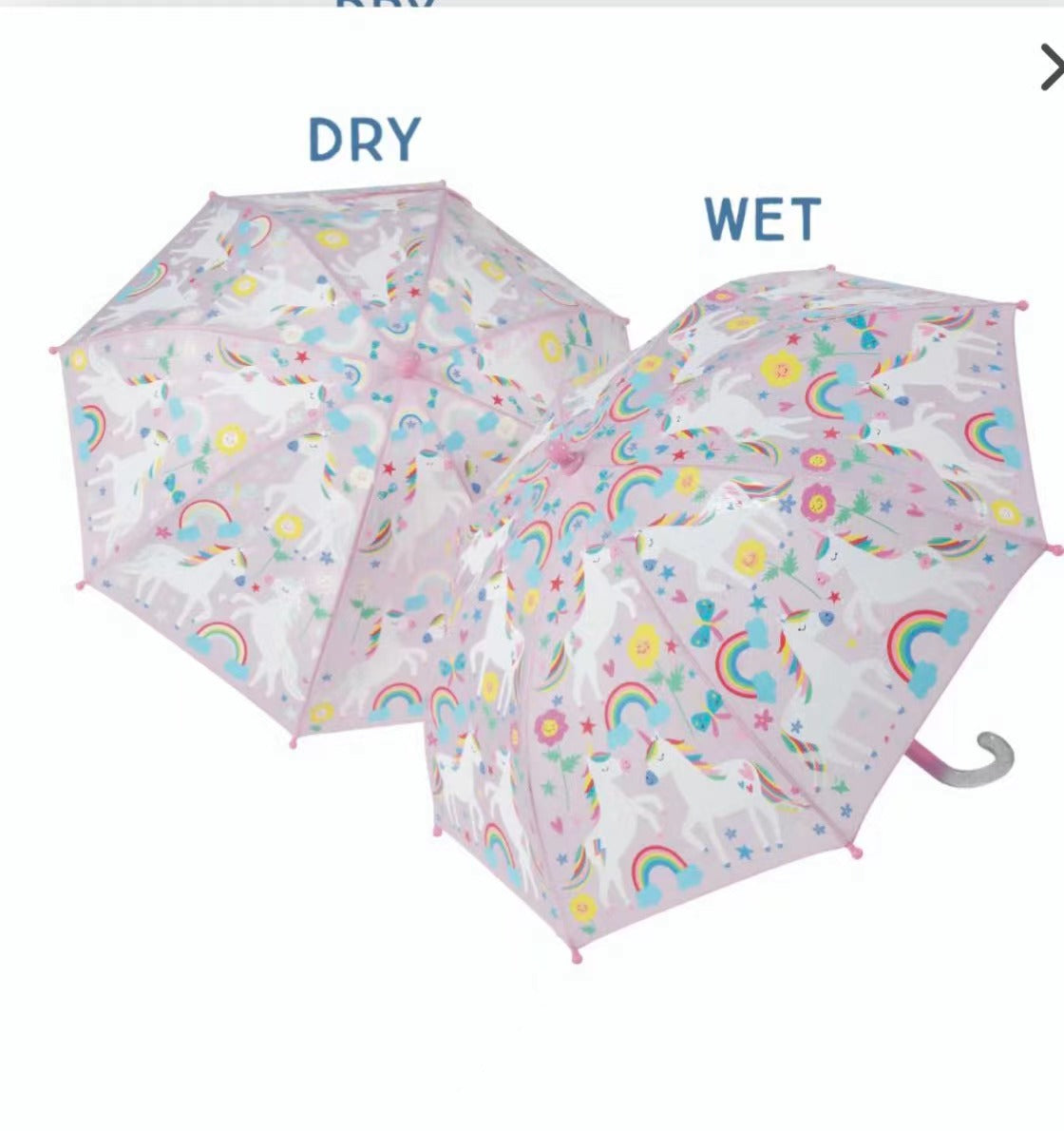 FLOSS&ROCK COLOUR CHANGING UMBRELLA -RAINBOW UNICORN 43P6402
