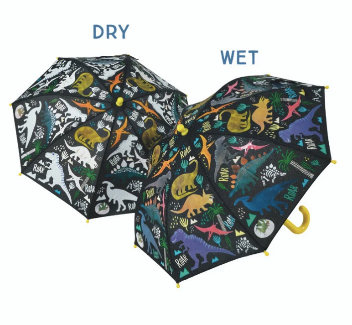 FLOSS&ROCK COLOUR CHANGING UMBRELLA - DINOSAUR 43P6401