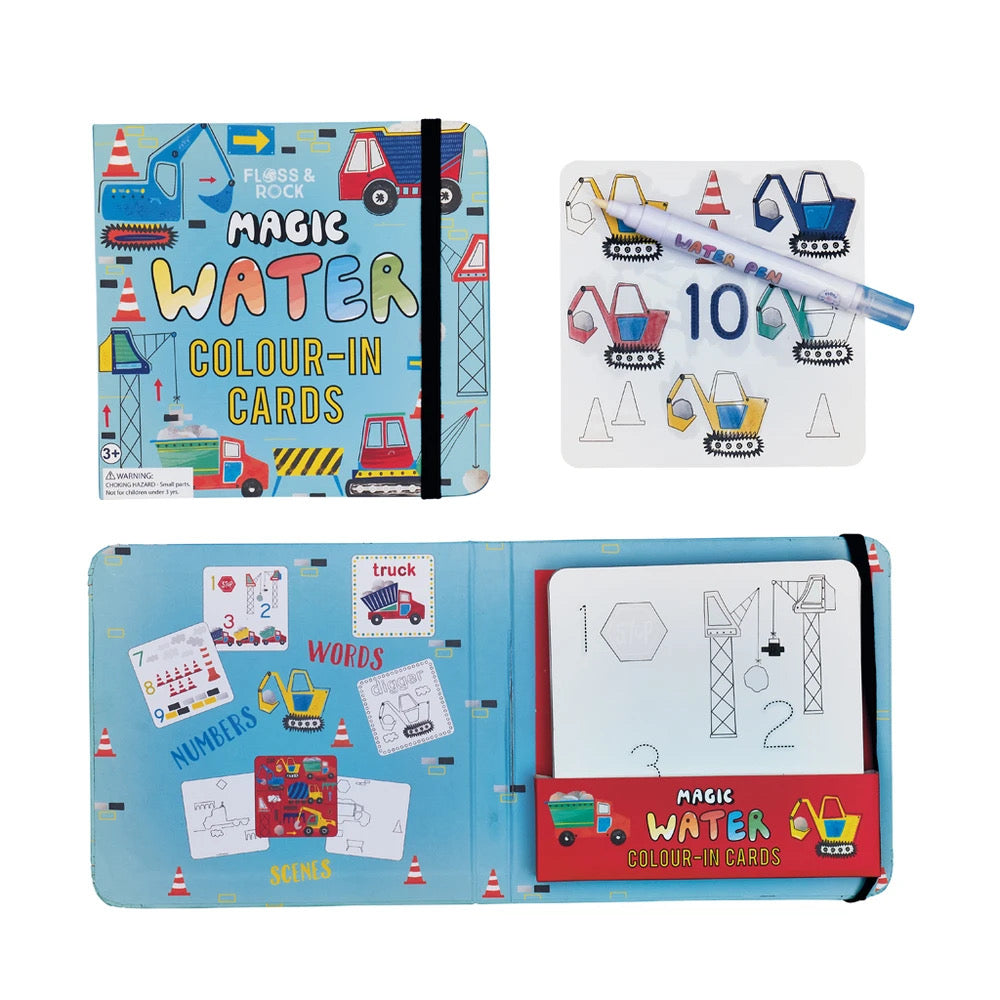 FLOSS&ROCK MAGIC COLOUR CHANGING WATER CARDS - CONSTRUCTION 38P3415