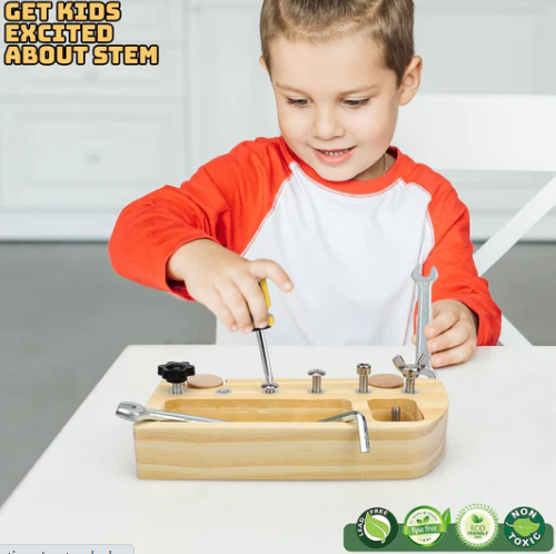 Montessori Screwdriver Board Set