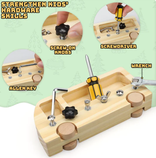 Montessori Screwdriver Board Set