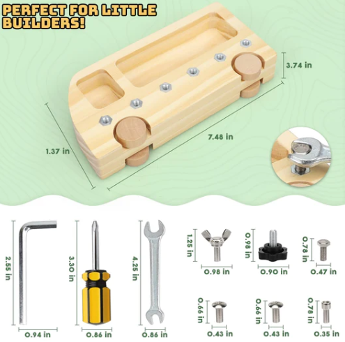 Montessori Screwdriver Board Set