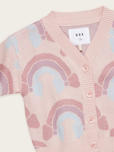 RAIN BOWS BOXY CARDI