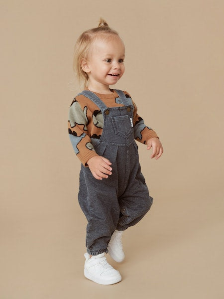 RAINBOW SMILEY TERRY OVERALLS