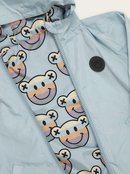 SMILE BEAR REVERSIBLE RAIN JACKET