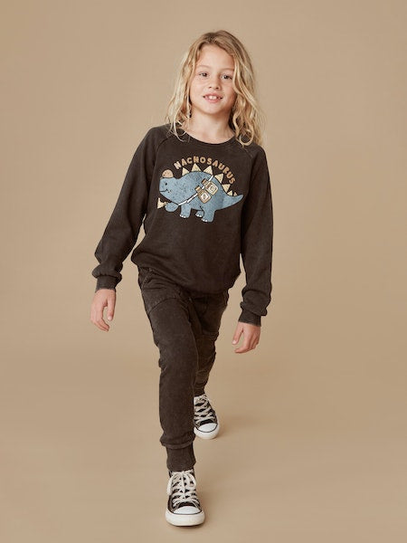 VINTAGE BLACK POCKET DROP CRoTCH PANT