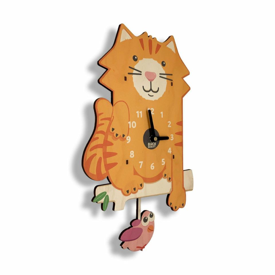 Tabby the Cat Clock
