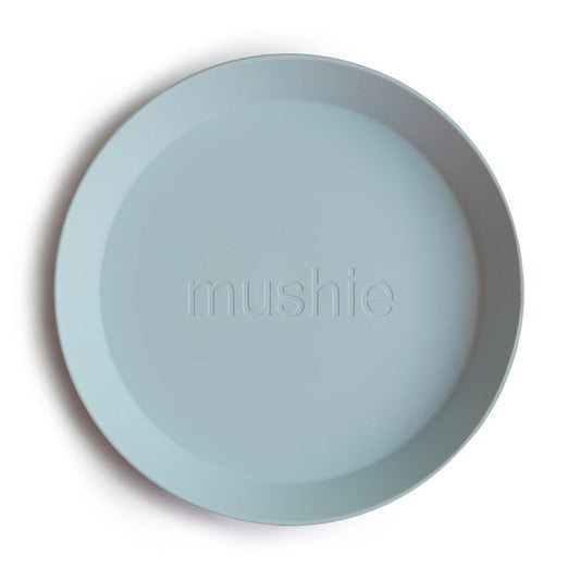 Round Dinnerware Plates, Set of 2 (Powder Blue)