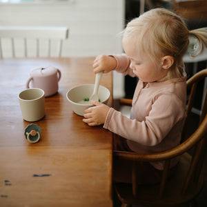 Dinnerware Fork and Spoon Set (Soft Lilac)