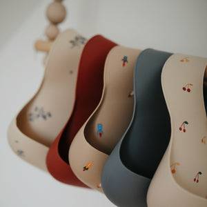 Silicone Baby Bib (Cherries)