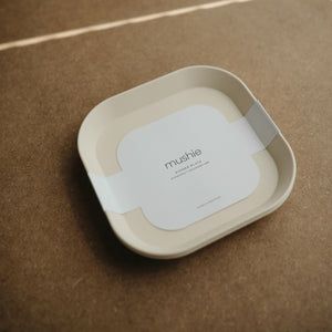 Square Dinnerware Plates, Set of 2 (Ivory)