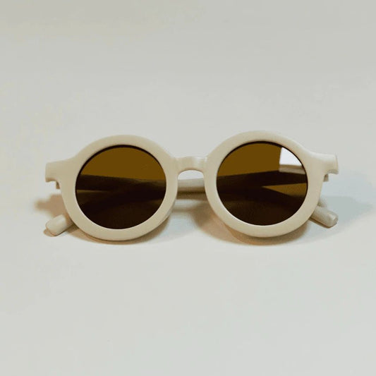 RECYCLED PLASTIC SUNGLASSES, BUTTERCREAM
