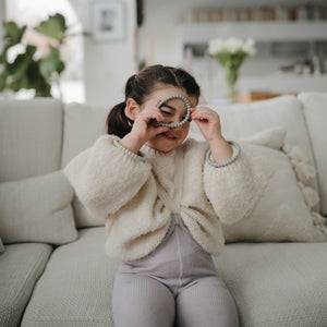 Pearl Teething Bracelet (Lilac/Cyan/Soft Peach)