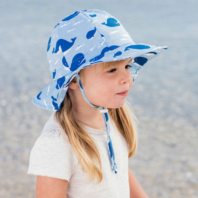Cotton Floppy Hat | Blue Whale