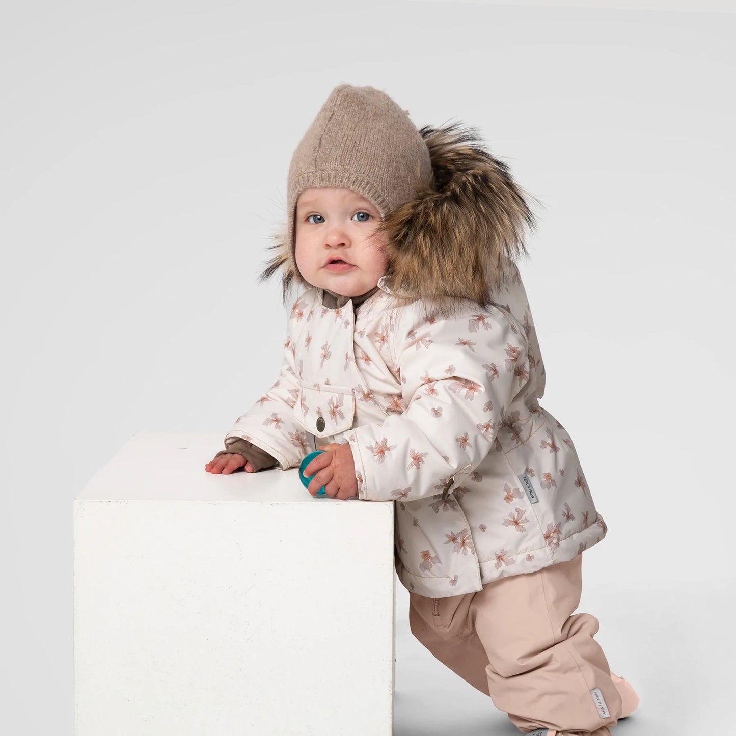 MINI A TURE WANG PRINTED WINTER JACKET FUR - Papyrus White