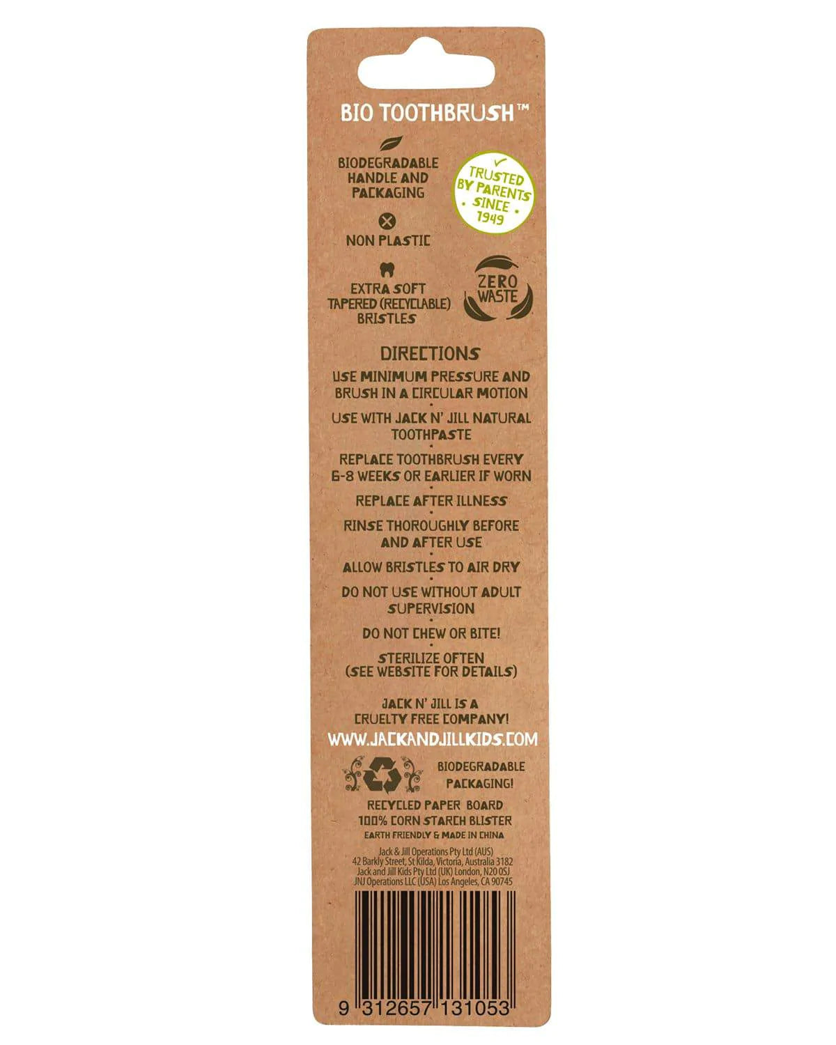 Plastic Free Bio Toothbrush - Koala