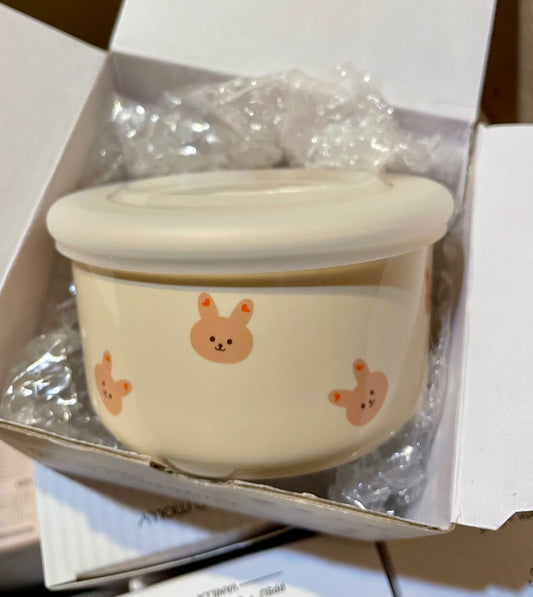 DotToDot Ceramic Baby Food Bowl With Lid - 陶瓷辅食碗(带盖)