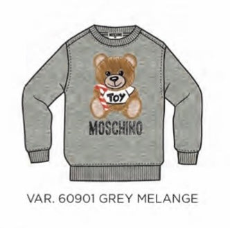 MOSCHINO TEDDY BEAR CANDY CANE SWEATSHIRT