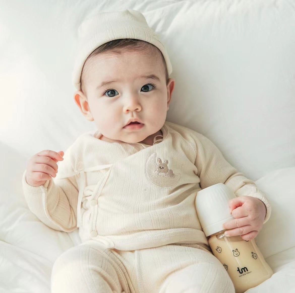 Tovi And Molly Dot Bunny Straw Cup PPSU 280ml/180ml - tm兔子吸管杯