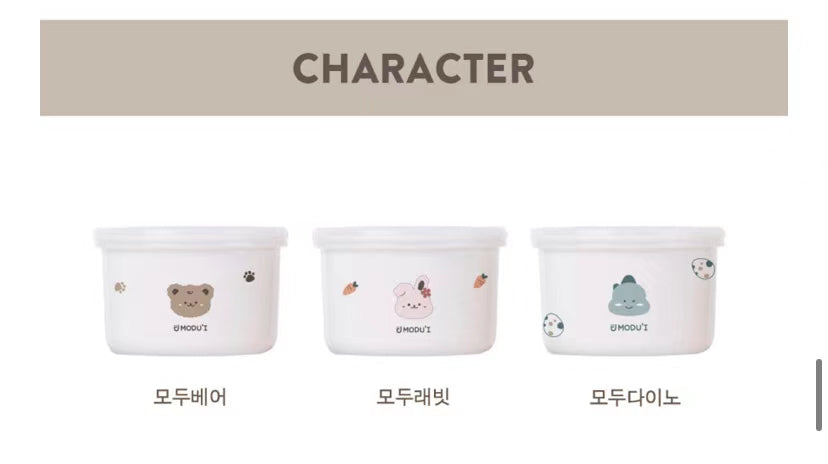 MODU'I Bluemama Ceramic Baby Food Bowl With Lid - 陶瓷辅食碗(带盖)250ml