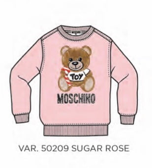 MOSCHINO TEDDY BEAR CANDY CANE SWEATSHIRT