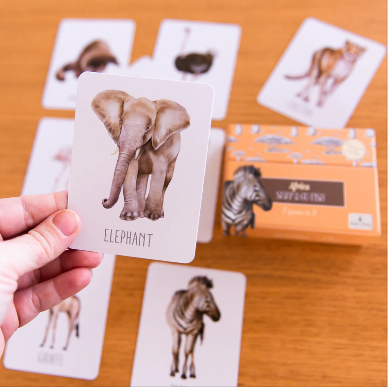 AFRICA SNAP & GO FISH (2 CARD GAMES IN 1)
