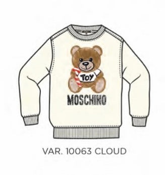 MOSCHINO TEDDY BEAR CANDY CANE SWEATSHIRT
