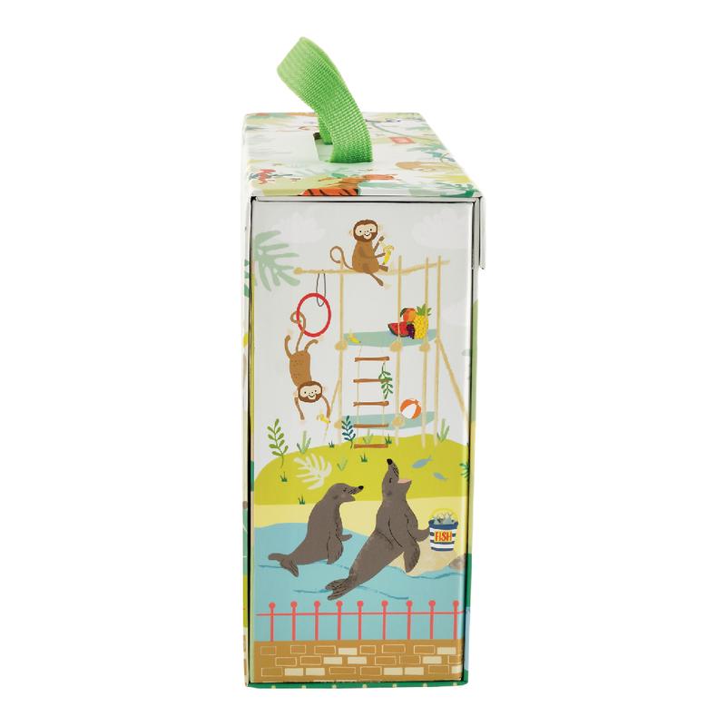 Play Box with Wooden Pieces - Jungle