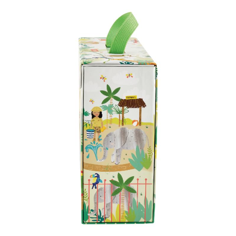 Play Box with Wooden Pieces - Jungle