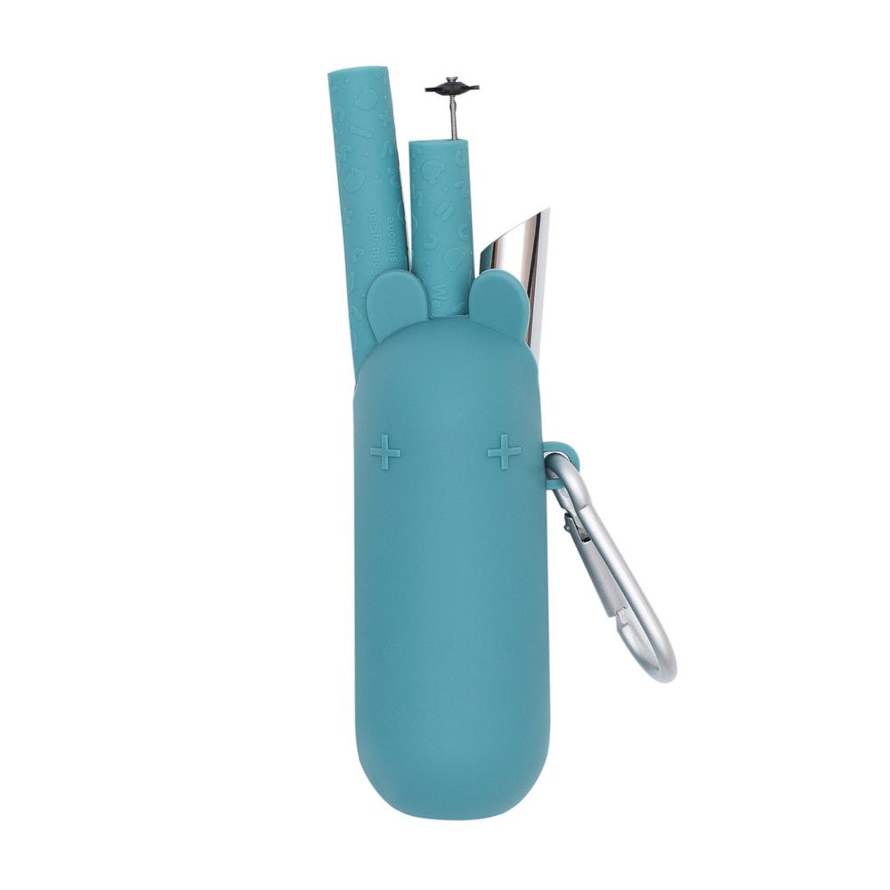 Keepie + Bubble Tea Straw Set - Blue Dusk