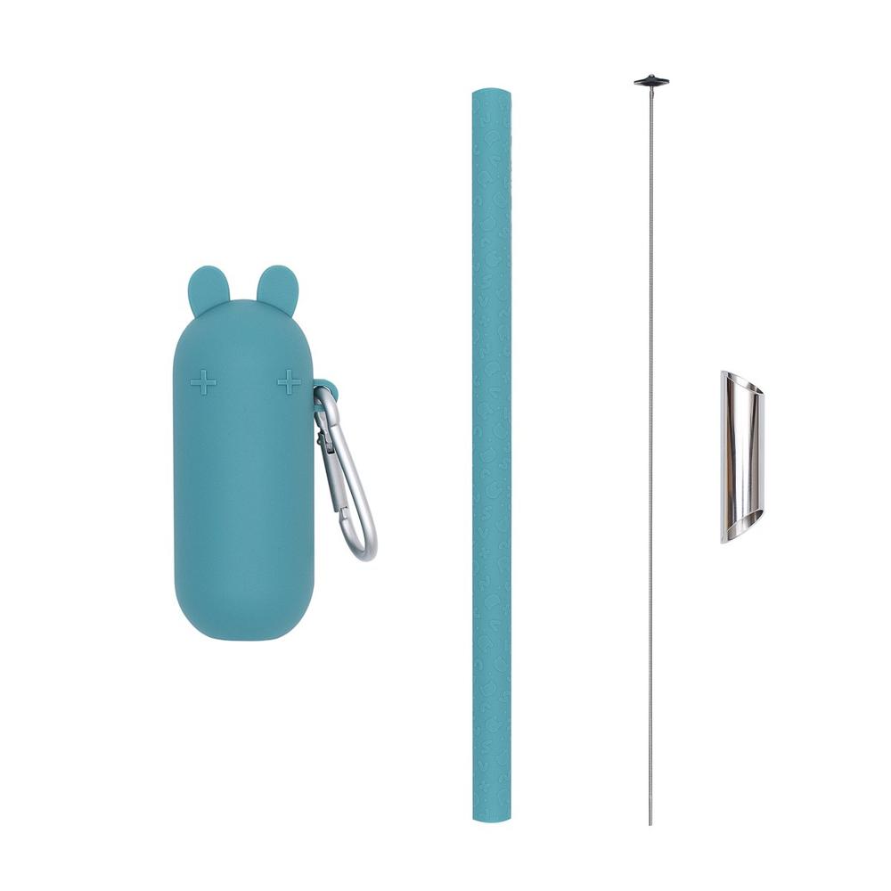 Keepie + Bubble Tea Straw Set - Blue Dusk