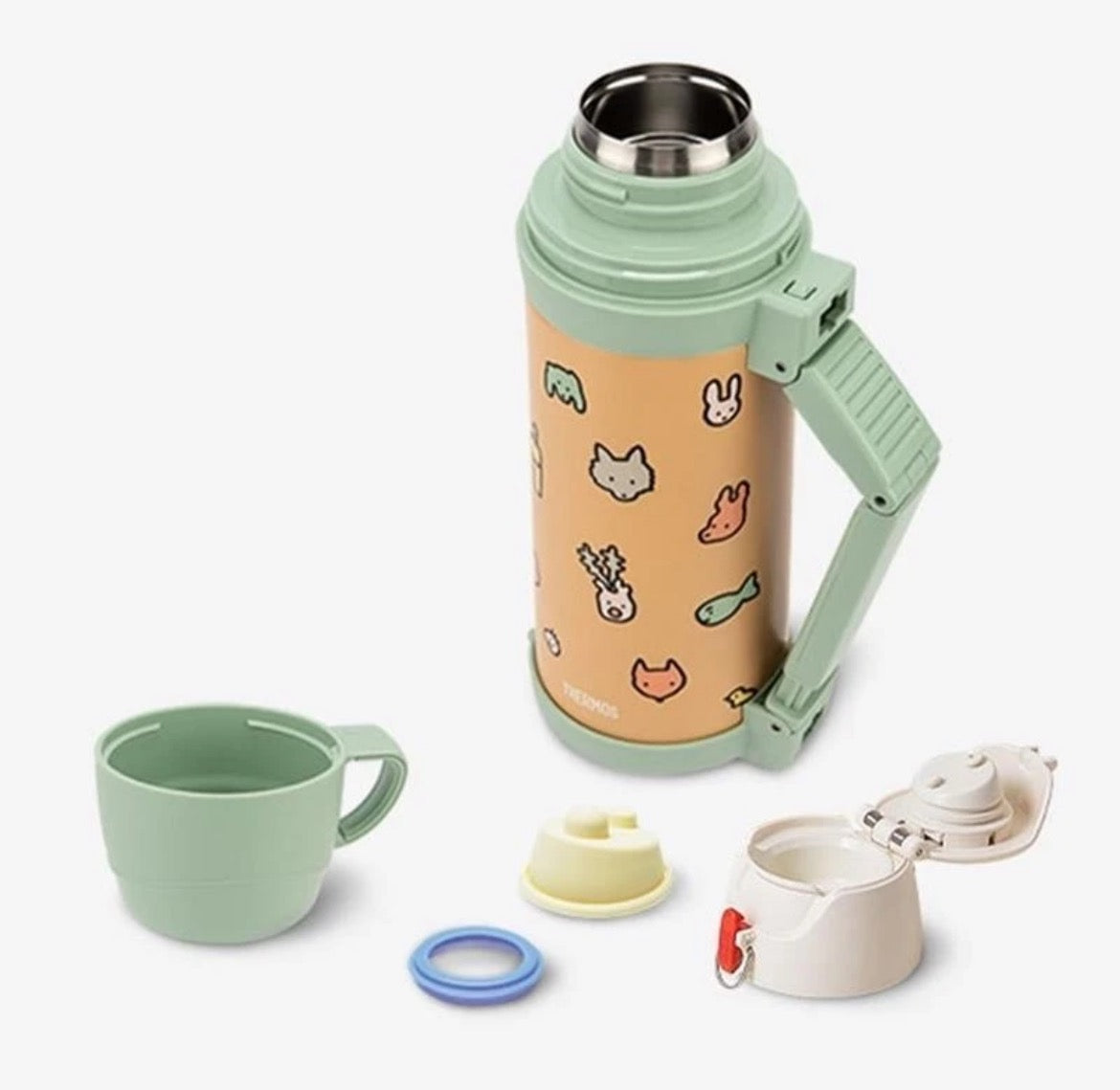 Thermos×Zeroper Zero 橘色+背带保温杯 1000ml