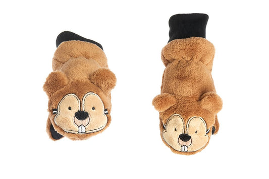 Kids Puppet Mittens - Chipmunk